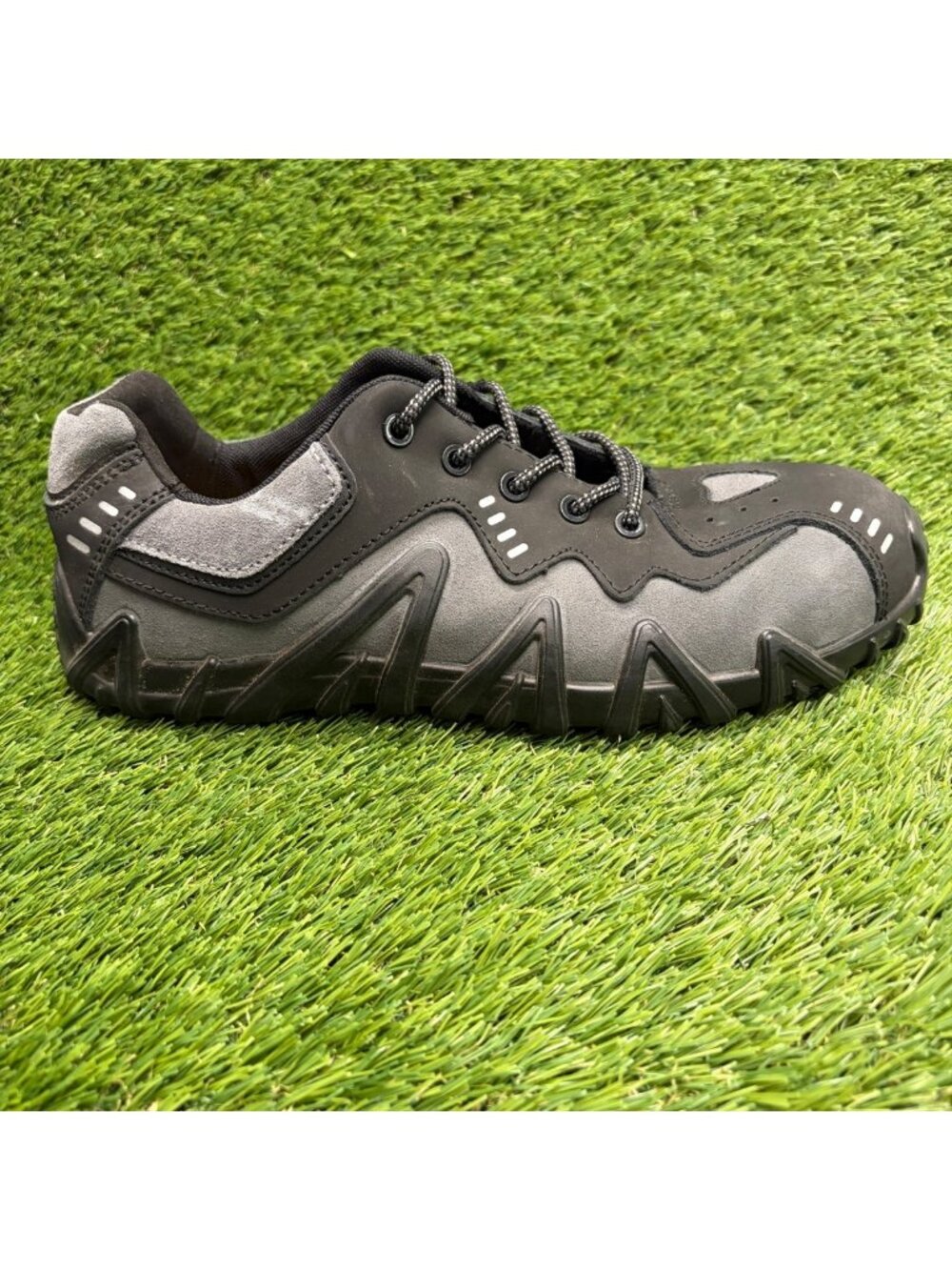 Terra Spider Low Mens Size 11 Black Gray Leather Composite Toe Safety Work Shoes